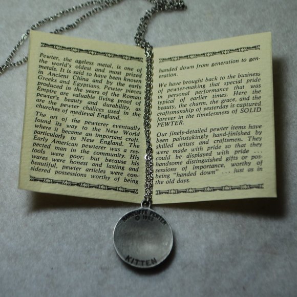 Rawcliff Pewter Cat Necklace - Picture 5 of 6